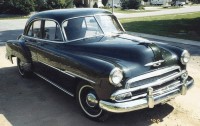 Front View, 1951 4 door Chevrolet 