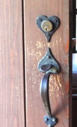 Door Latch at Lichgate Cottage