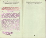 Pages 6 & 7 of 1948 Passport