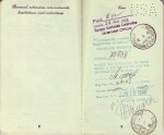 Pages 8 & 9 of 1948 Passport