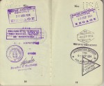 Pages 10 & 11 of Laura's 1954 Passport