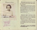 Pages 4 & 5 of Laura's 1954 Passport