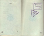 Pages 12 & 13 of Laura's 1972 Passport