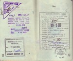 Pages 8 & 9 of Laura's 1972 Passport