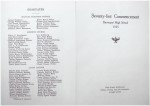 Front page of Commencement Program 1925